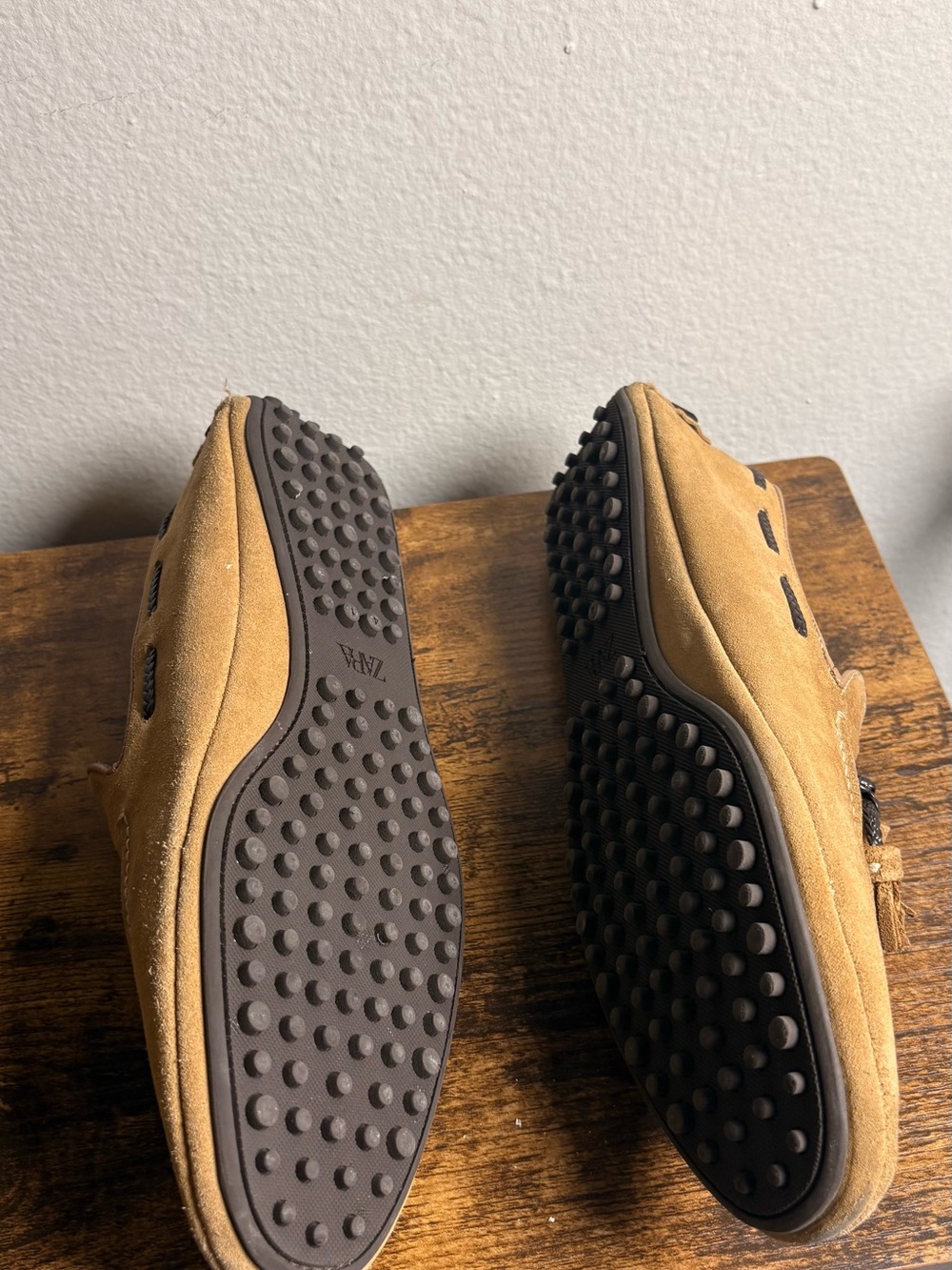 Zara Suede Tassel Driving Loafers in Light Brown - Picture 5 of 5